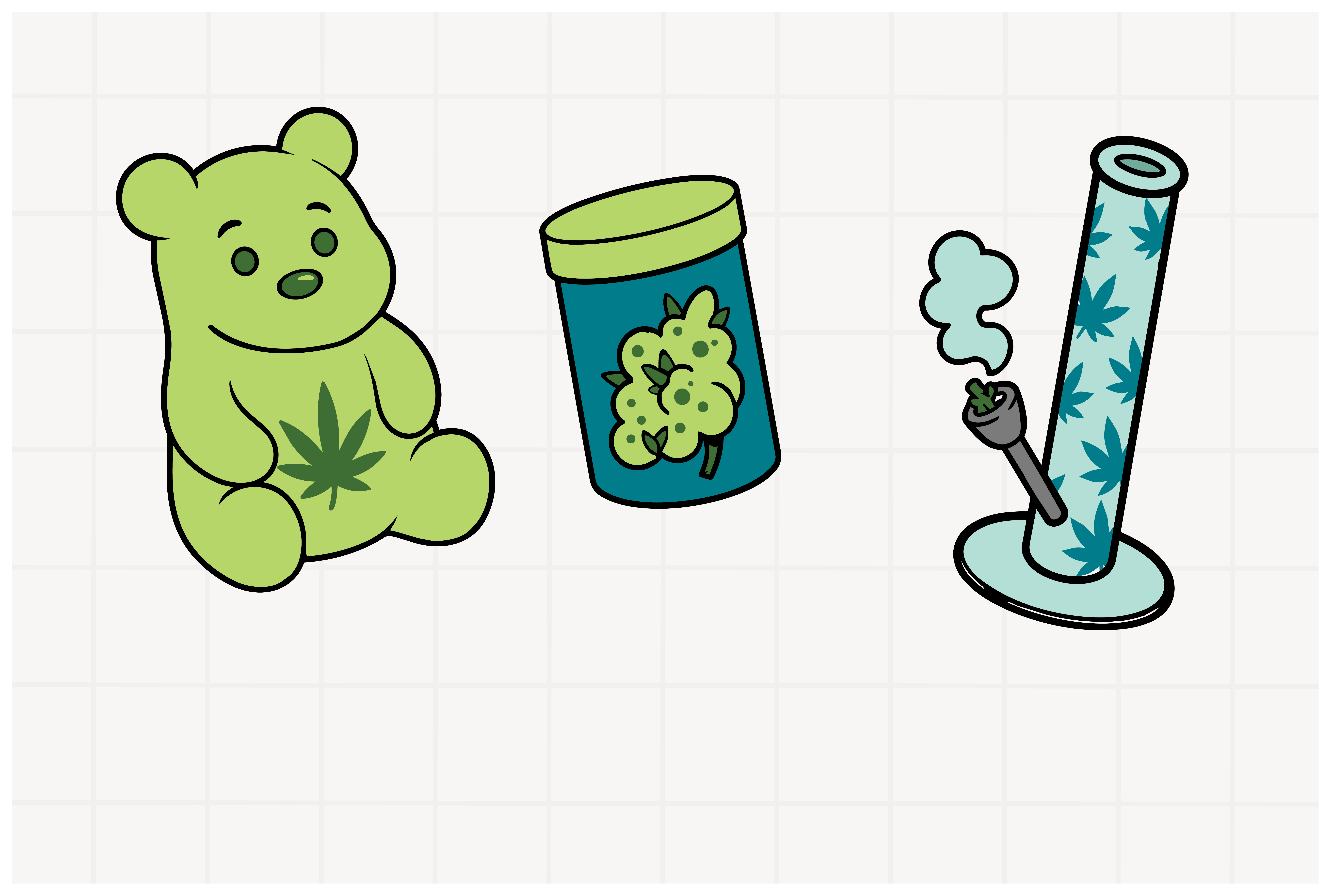 Graphic of cannabis